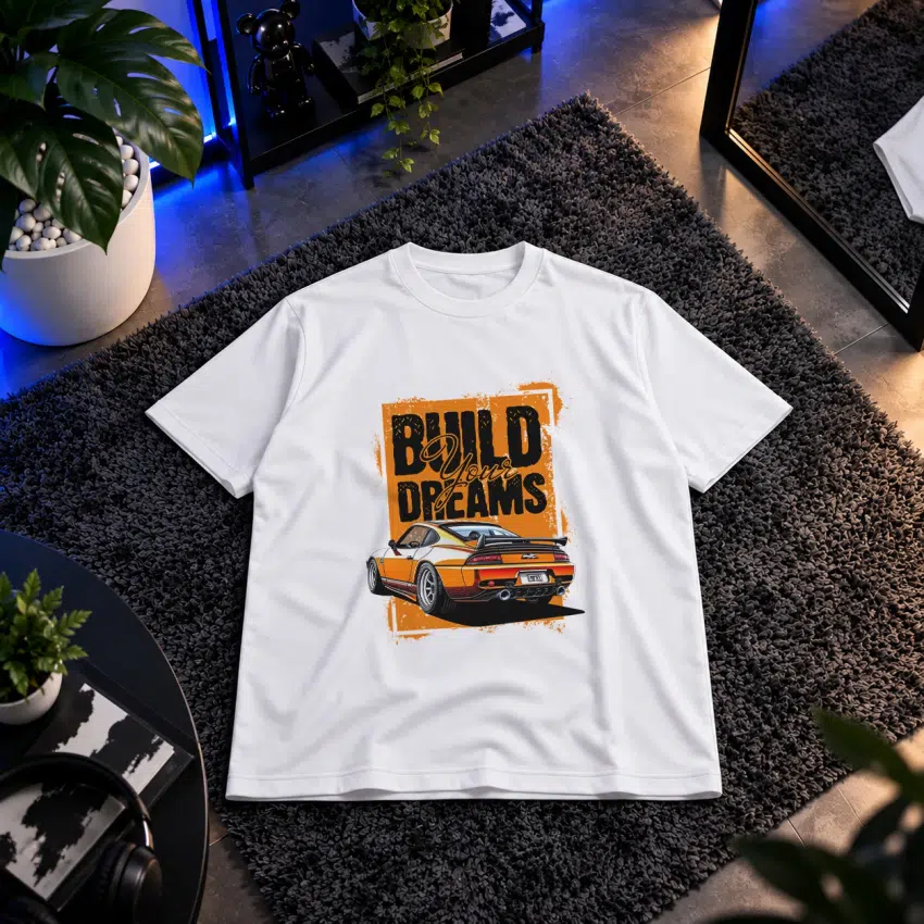 تیشرت پورشه طرح Build Your Dreams