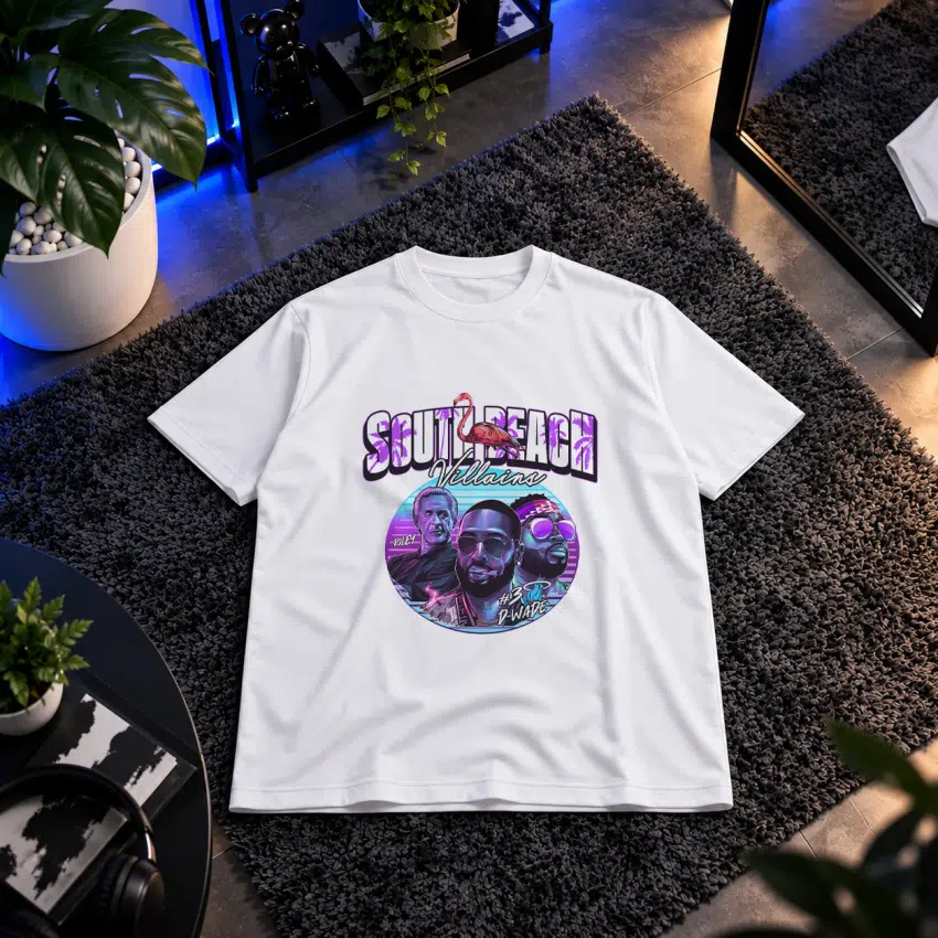تیشرت طرح South Beach Villains
