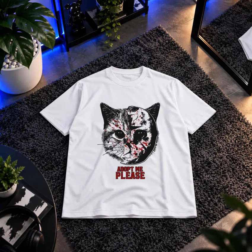 تیشرت گربه طرح Adopt Me Please