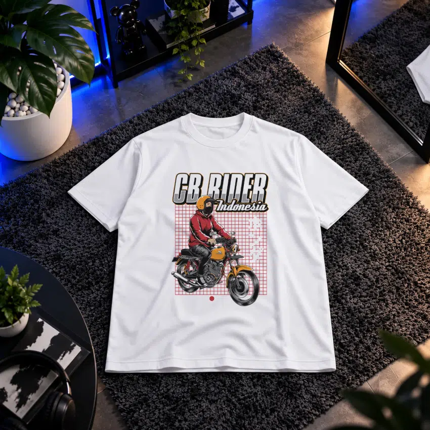 تیشرت موتورسواری طرح CB Rider Indonesia