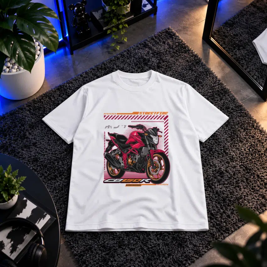 تیشرت موتور هوندا طرح Streetfire CB150R