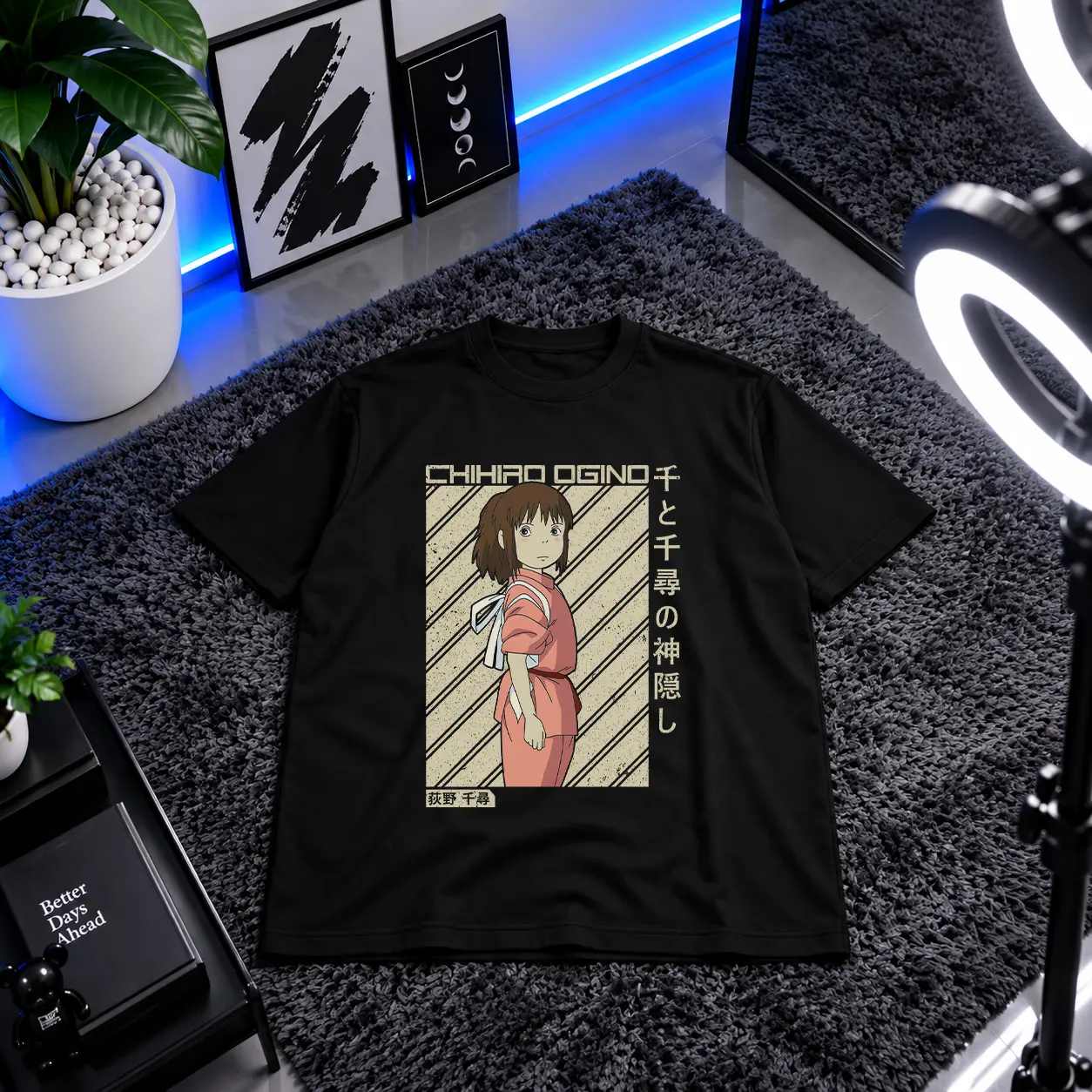 تیشرت انیمه شیهیرو طرح Spirited Away (Chihiro) کد 14323