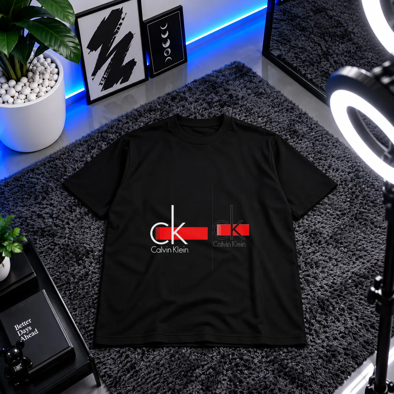 تیشرت لوگوی Calvin Klein طرح CK کد 14423