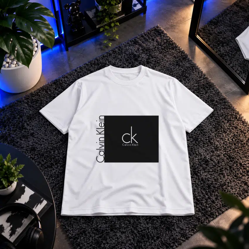تیشرت طرح لوگوی مشکی Calvin Klein