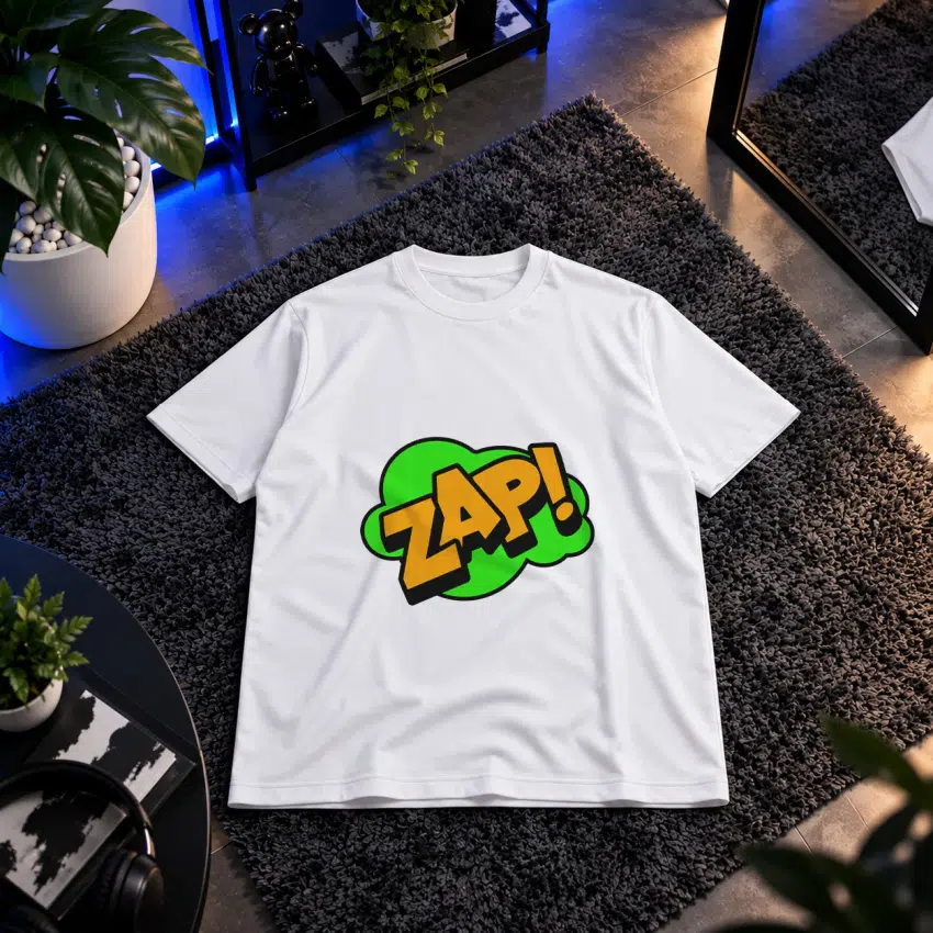 تیشرت کمیک طرح Zap