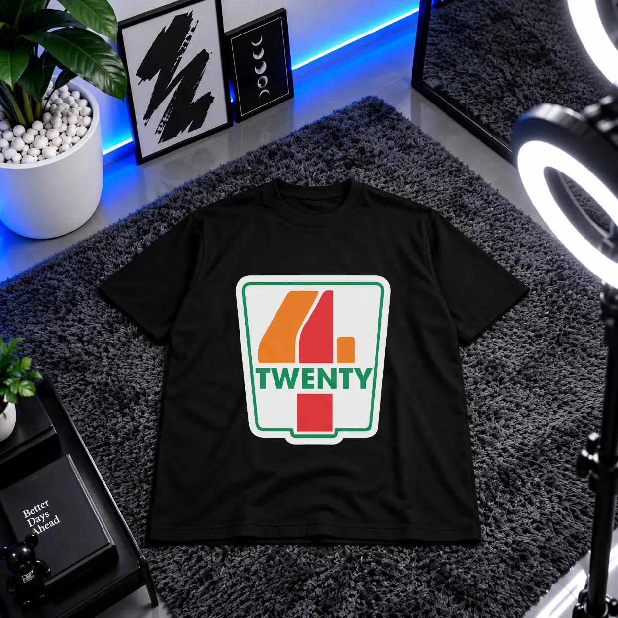 تیشرت طرح Four Twenty پارودی 7-Eleven کد 14554