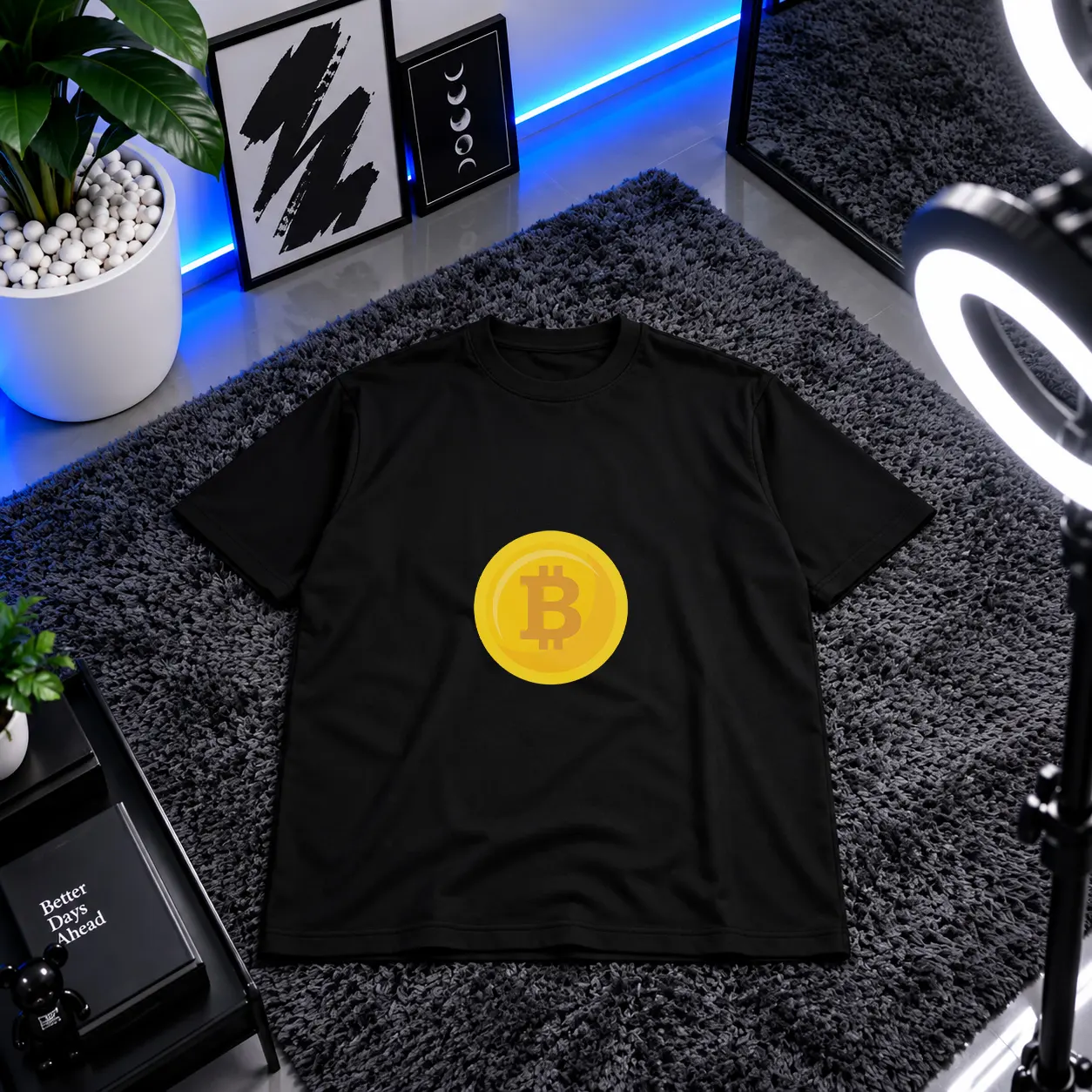 تیشرت بیت‌کوین طرح سکه (Bitcoin) کد 14572