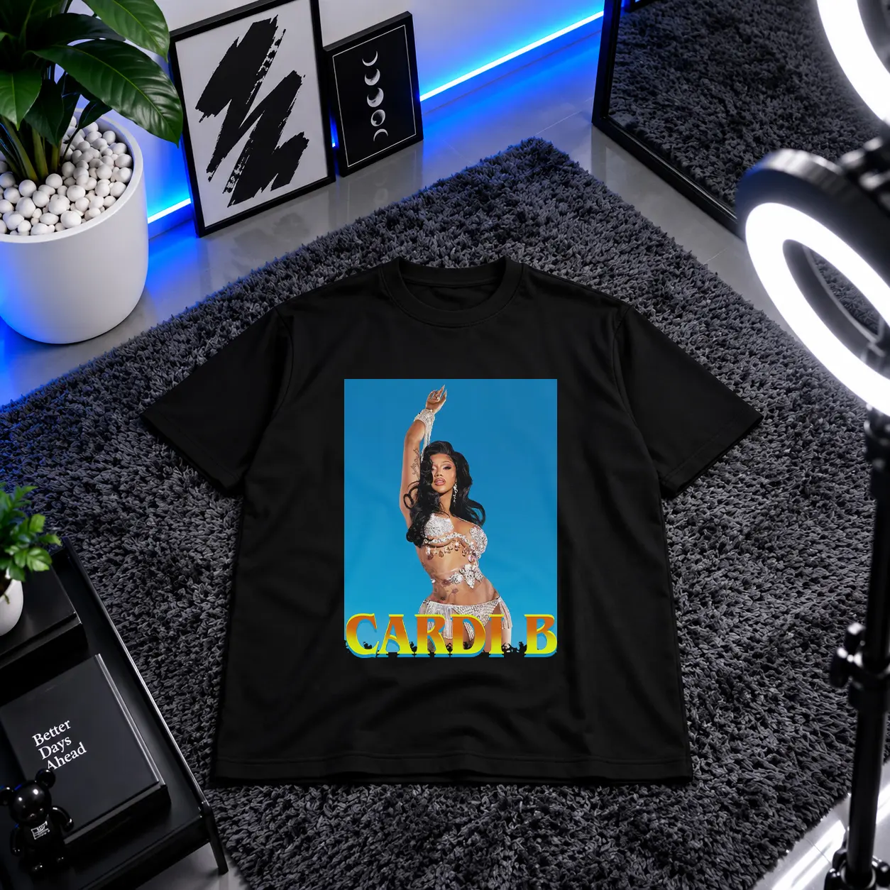 تیشرت کاردی بی طرح عکس رقص (Cardi B) کد 14578