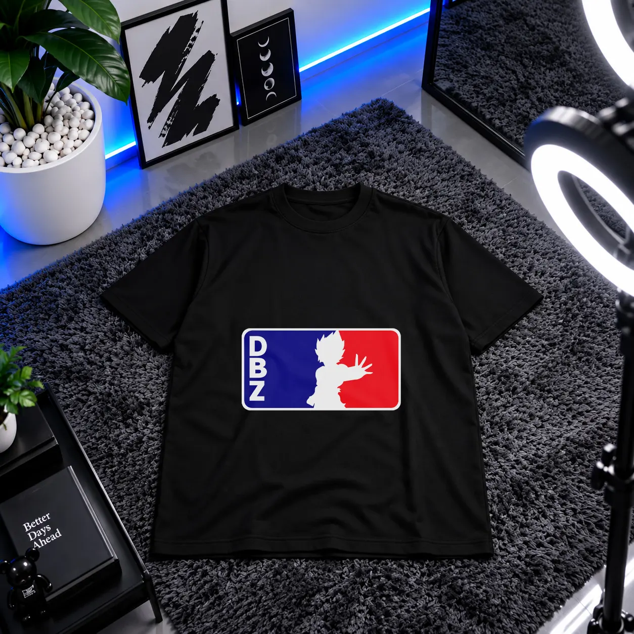 تیشرت دراگون بال طرح لوگو وگتا (DBZ) کد 14593