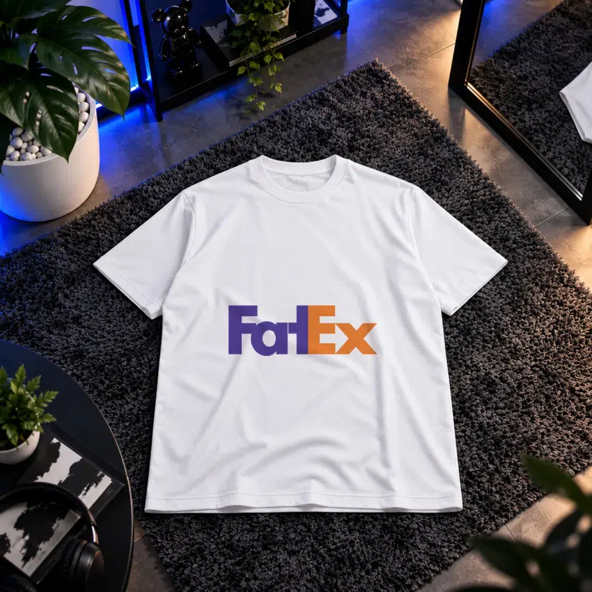 تیشرت طرح لوگوی طنز FarEx
