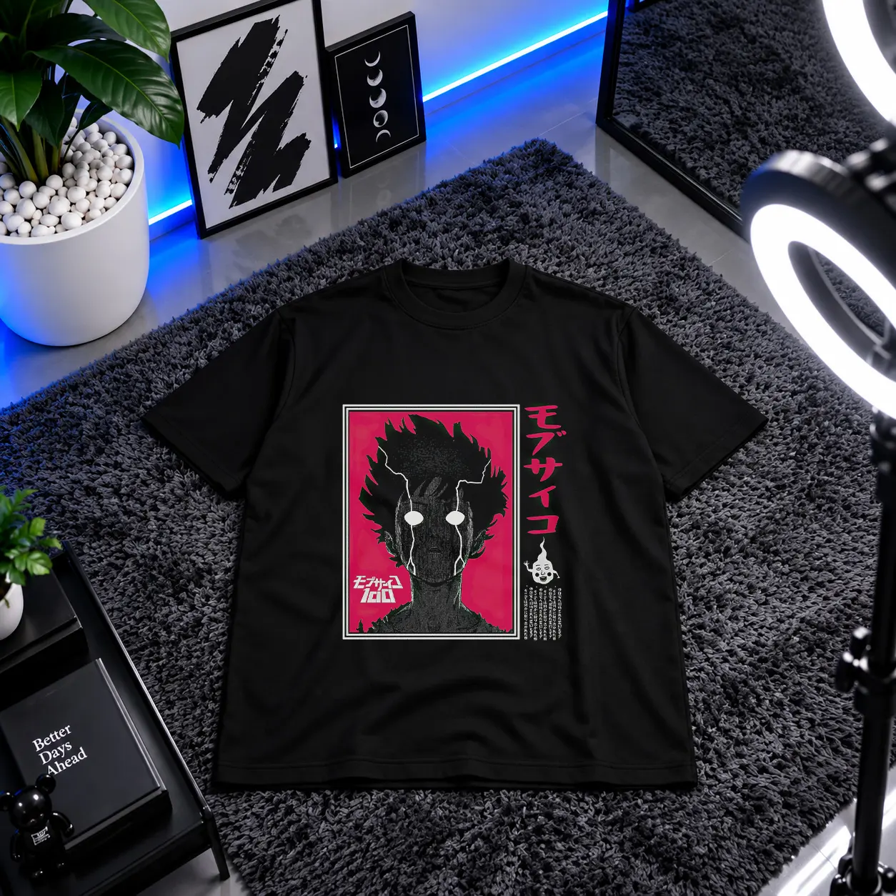 تیشرت انیمه موب سایکو طرح کاراکتر (Mob Psycho) کد 14692