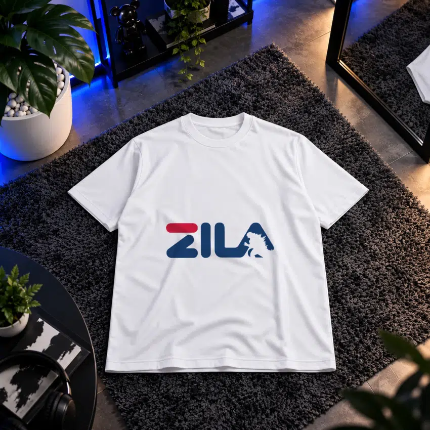تیشرت طرح لوگو طنز Zila