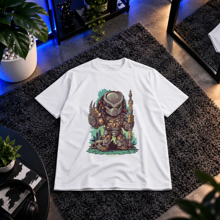 تیشرت پردیتور طرح شکارچی فضایی کارتونی (Predator)