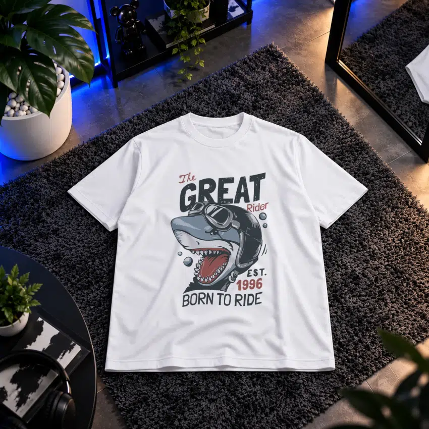 تیشرت کوسه طرح The Great Rider