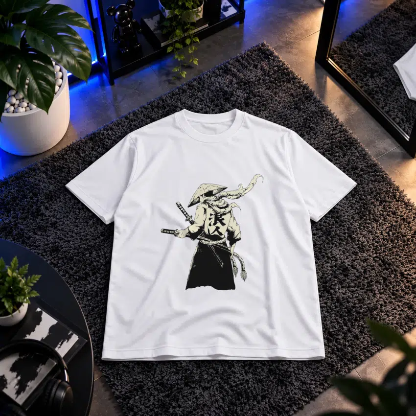 تیشرت ساموراییی طرح روح جنگجو