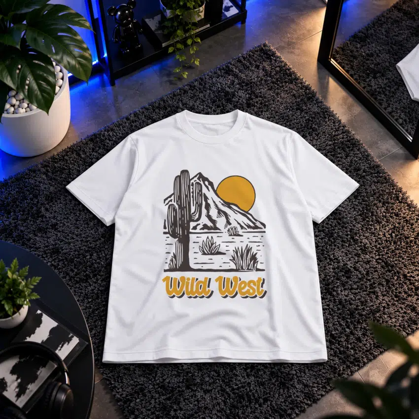 تیشرت کوهستان طرح کاکتوس Wild West