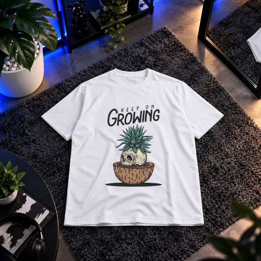 تیشرت گیاه طرح Keep On Growing