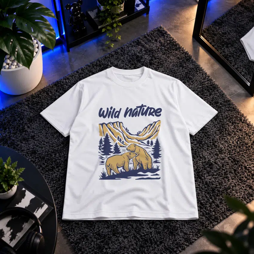 تیشرت خرس طرح Wild Nature