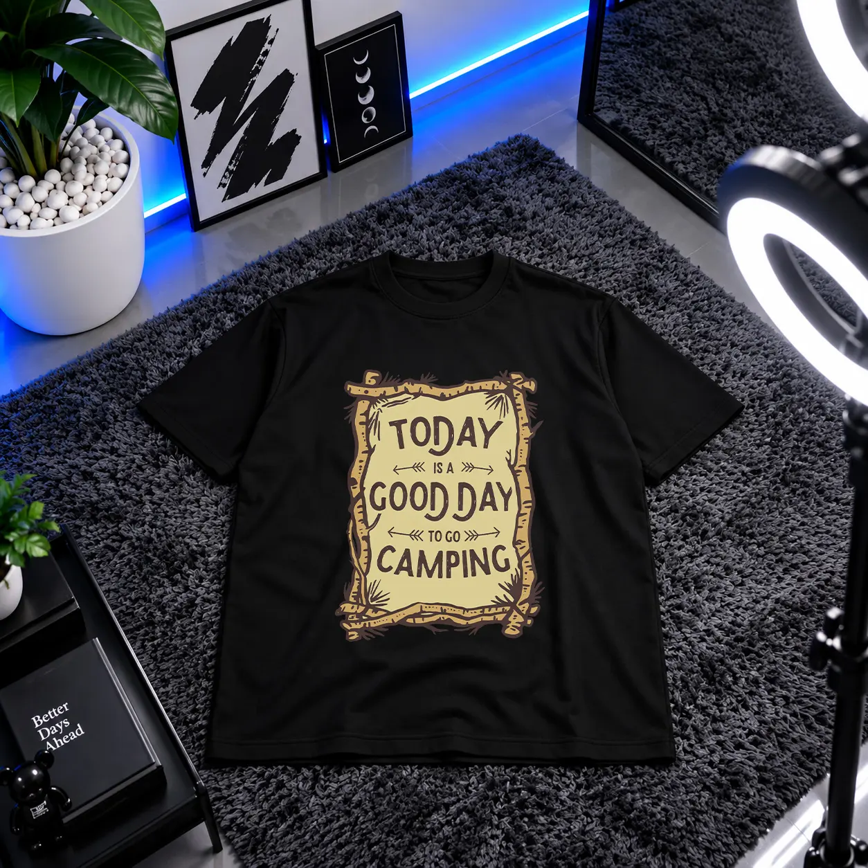 تیشرت طرح کمپینگ Today Is A Good Day کد 15043