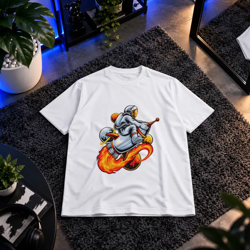 تیشرت فضانورد طرح شعله‌ای (Rocket Astronaut)