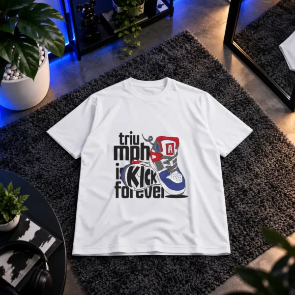 تیشرت کفش طرح Triumph in Kick Forever کد 15095
