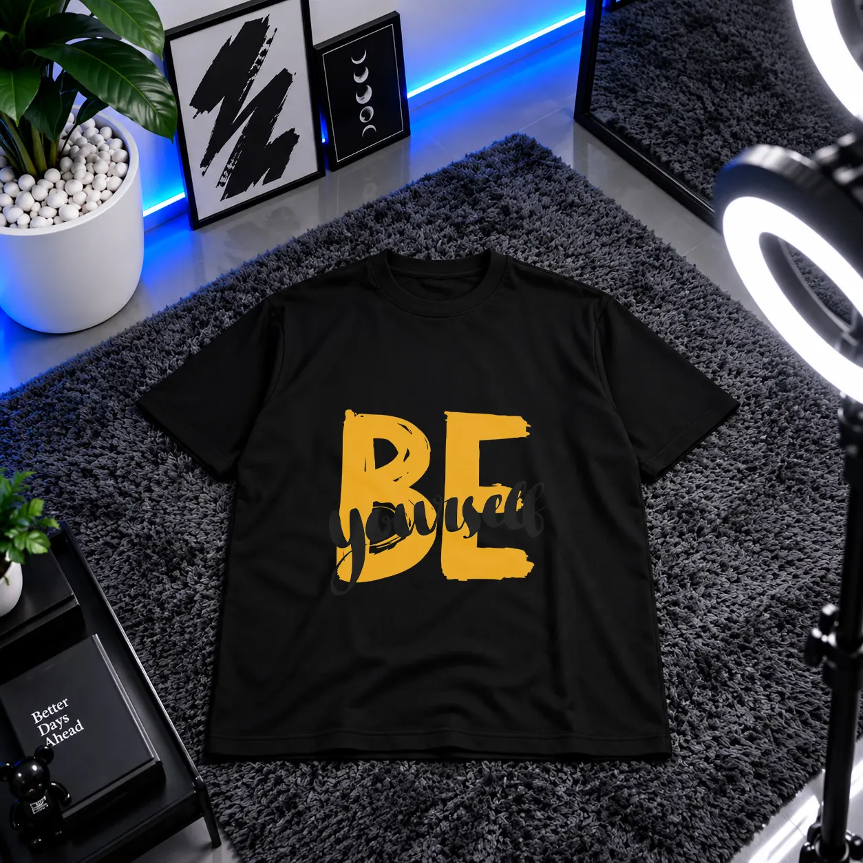 تیشرت نوشته Be Yourself کد 15131