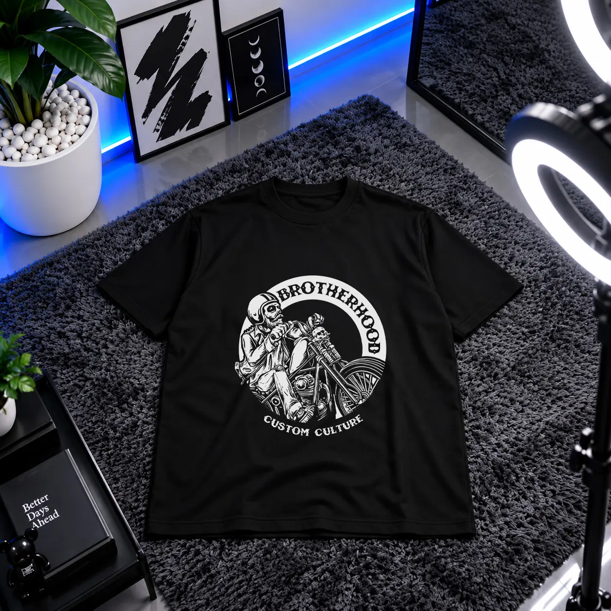 تیشرت موتورسیکلت طرح Brotherhood Custom Culture کد 15341