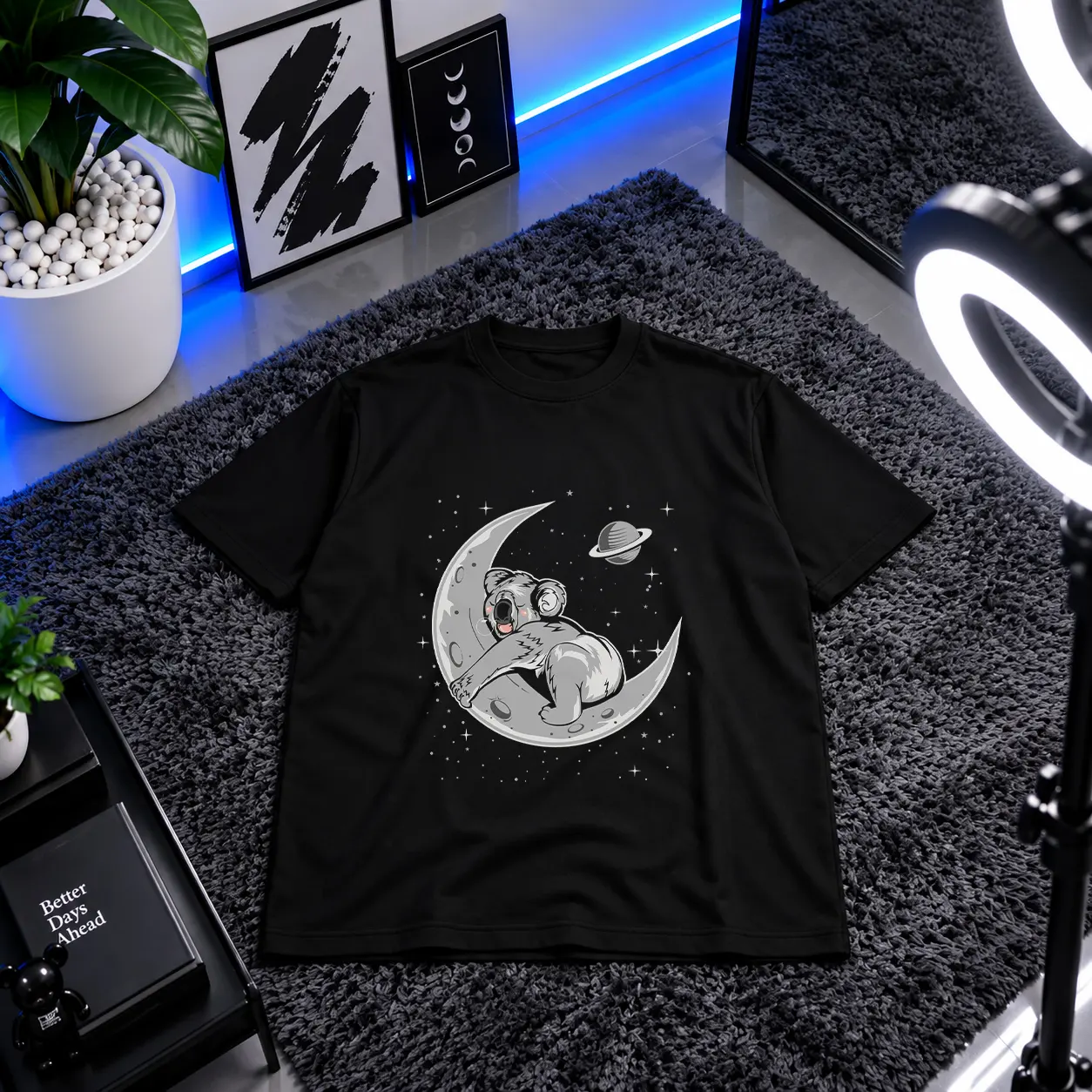 تیشرت کوالا طرح خواب روی ماه کد 15526