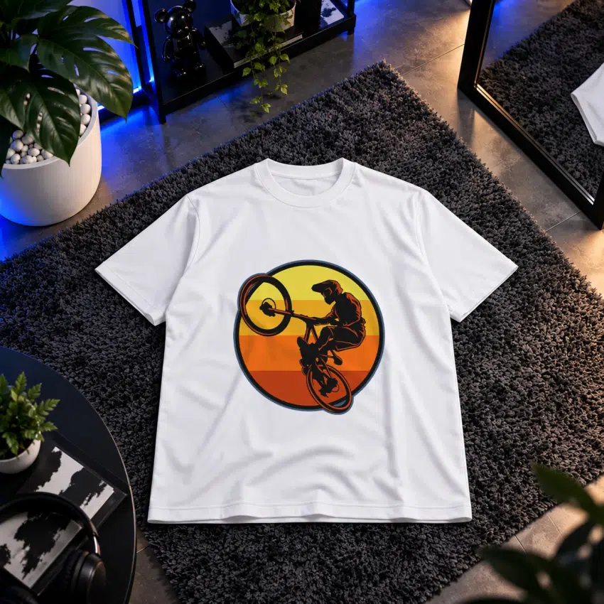 تیشرت دوچرخه BMX طرح غروب