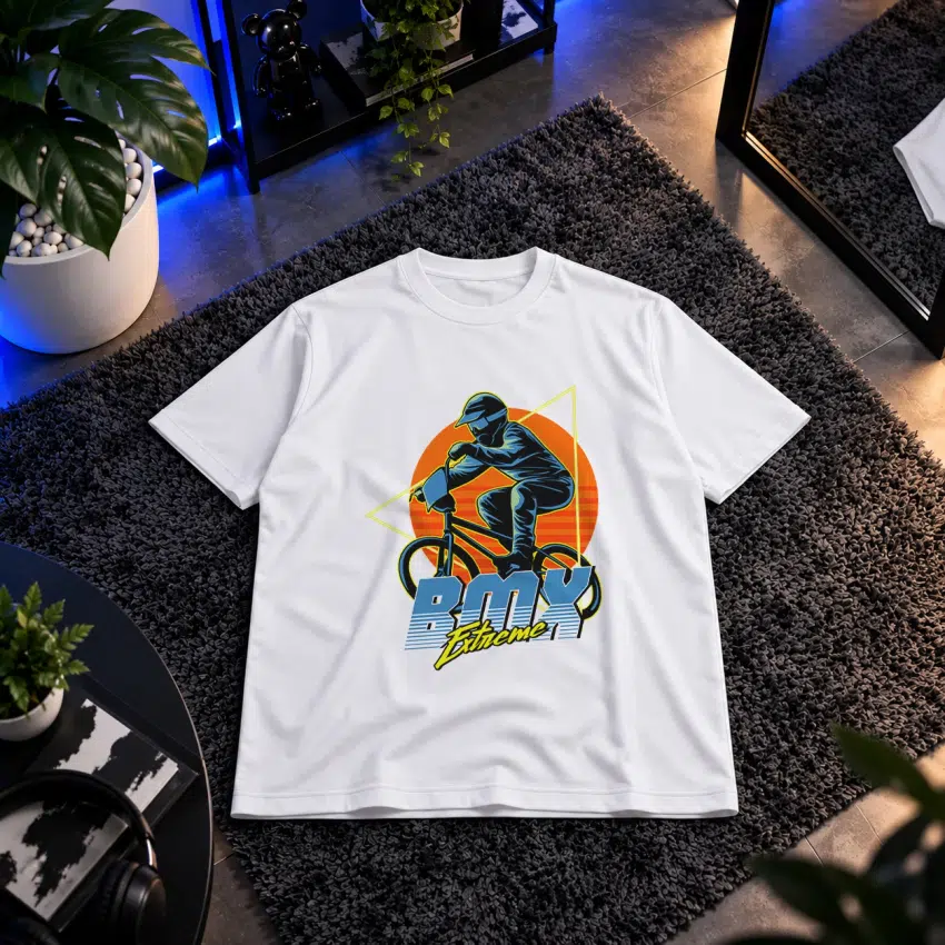 تیشرت دوچرخه BMX طرح اکستریم