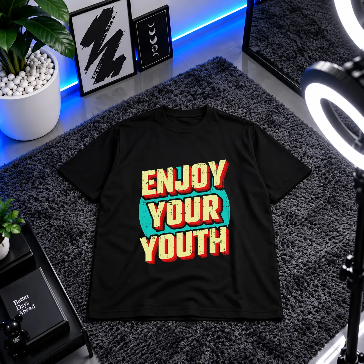 تیشرت تایپوگرافی طرح Enjoy Your Youth کد 15601