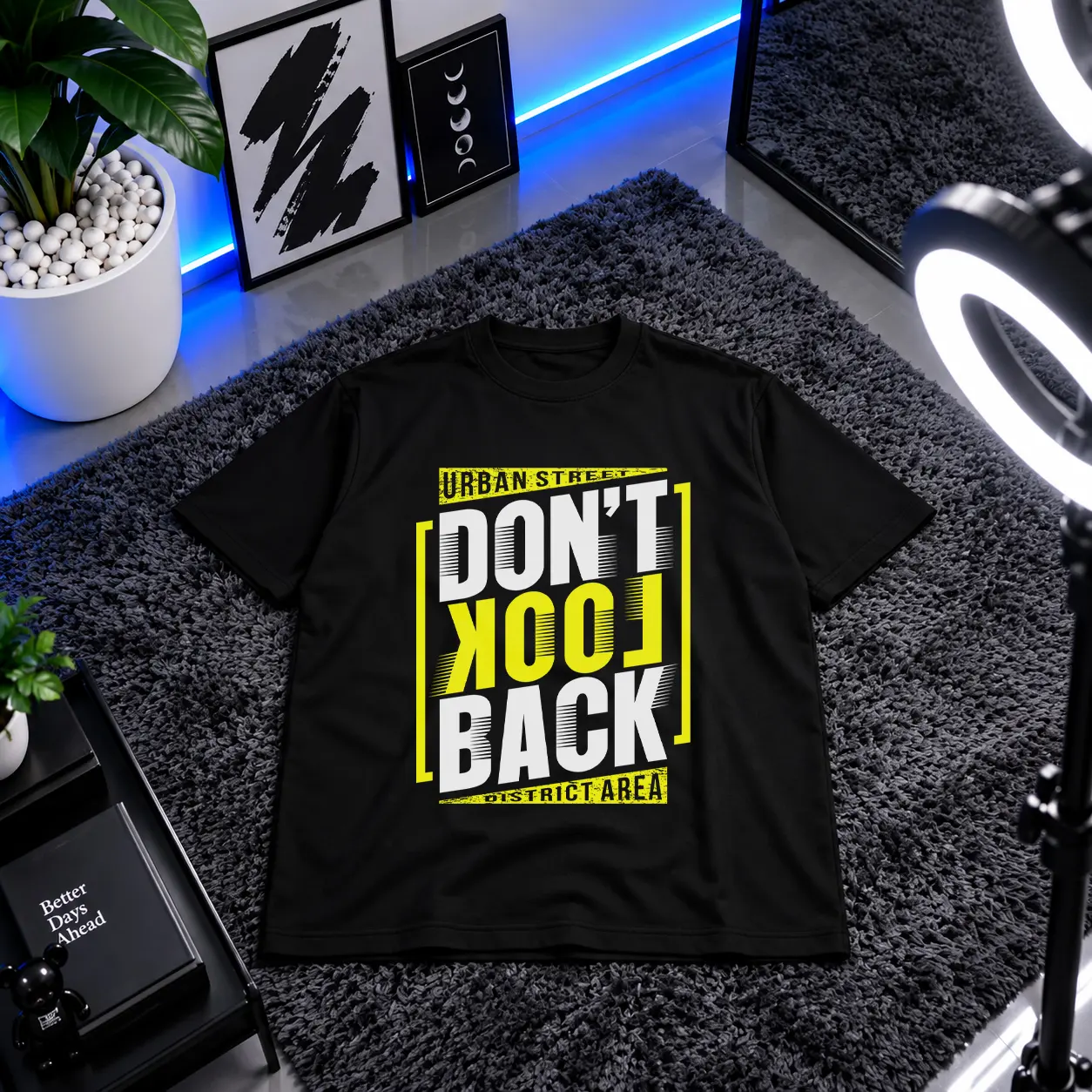 تیشرت استریت‌ویر طرح Don’t Look Back کد 15639