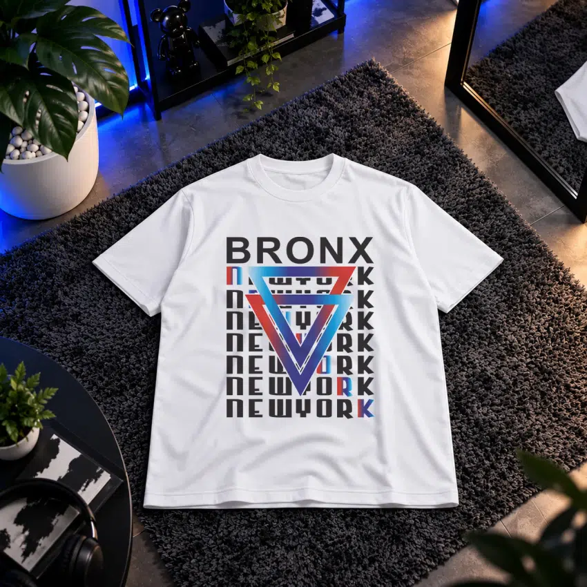 تیشرت نیویورک طرح هندسی Bronx