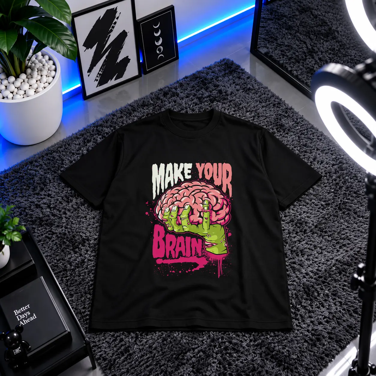 تیشرت زامبی طرح Make Your Brain کد 15840