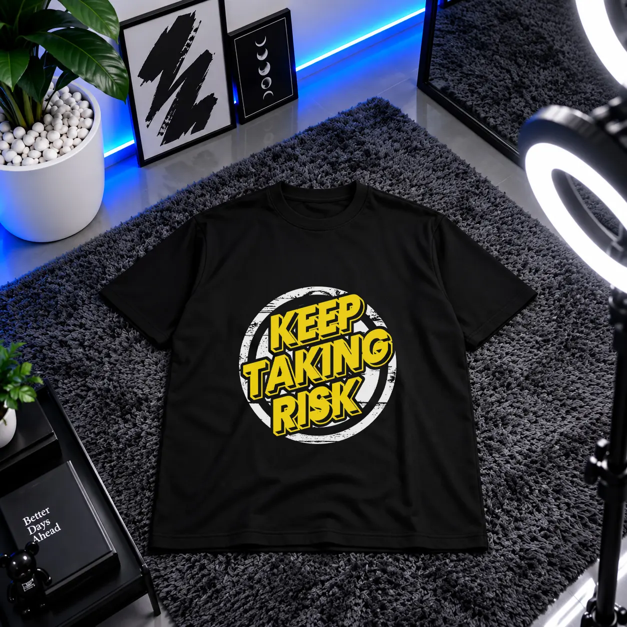 تیشرت انگیزشی طرح Keep Taking Risk کد 16018