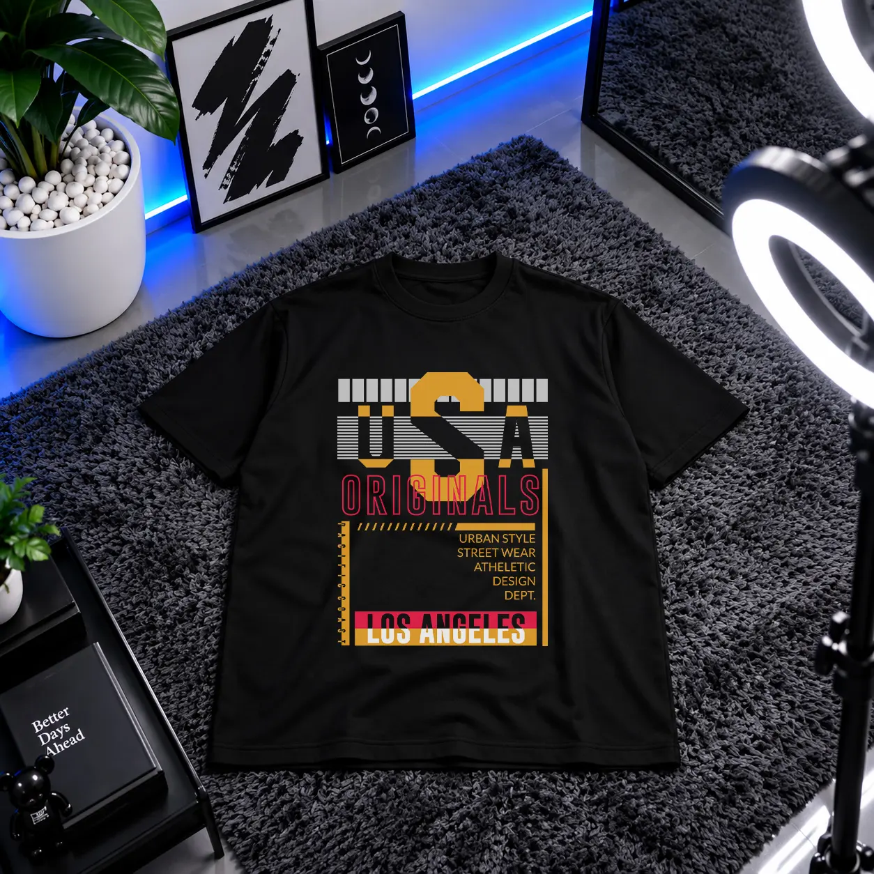 تیشرت تایپوگرافی USA Originals Streetwear کد 16081