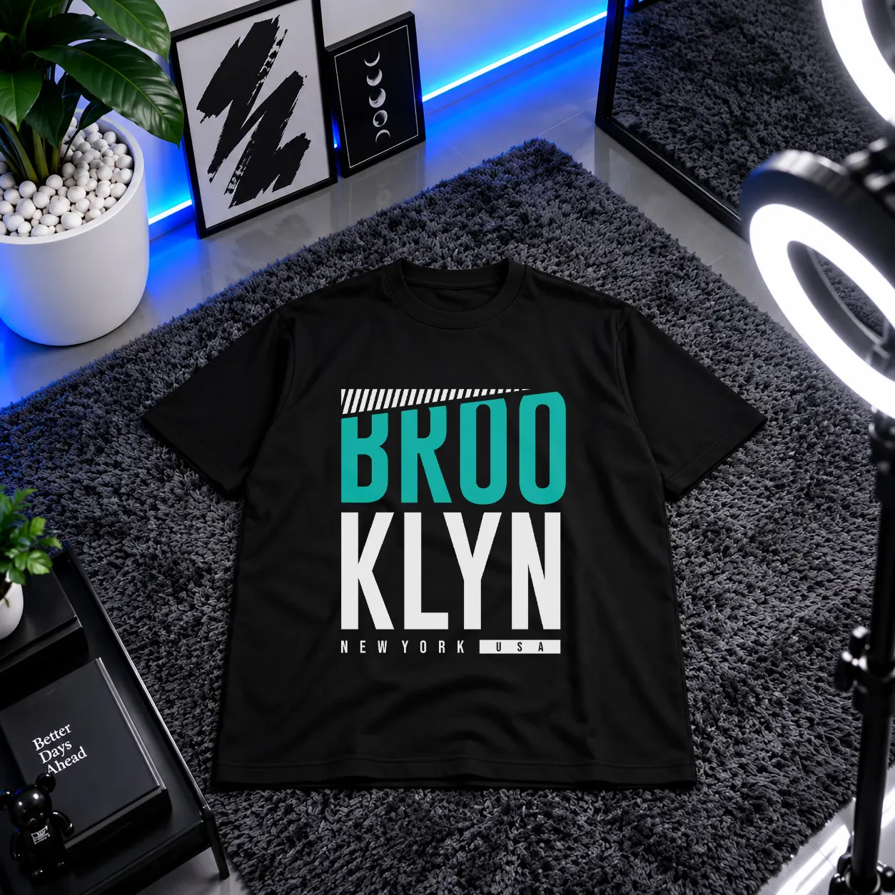 تیشرت تایپوگرافی Brooklyn New York کد 16137