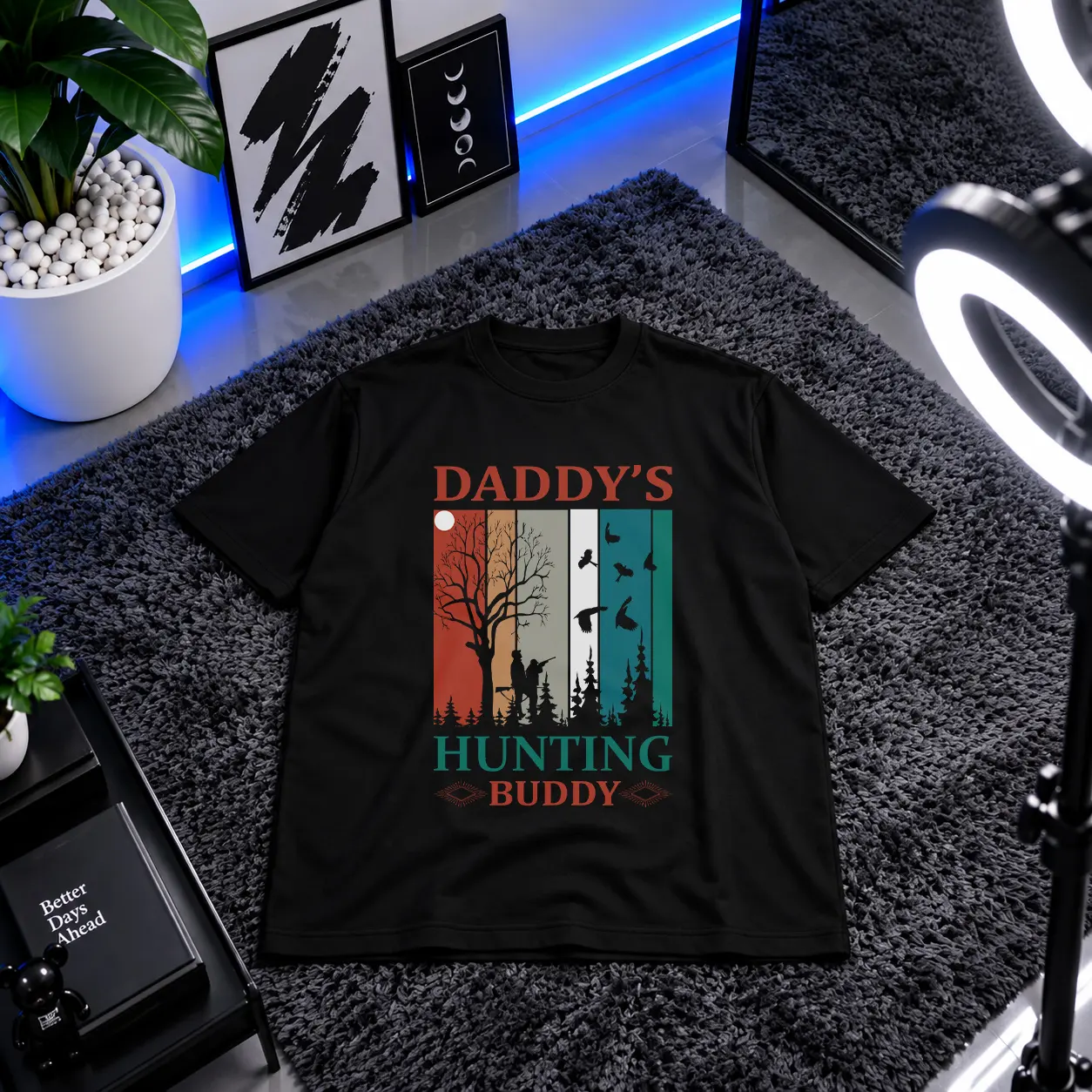 تیشرت شکار طرح Daddy's Hunting Buddy کد 16223