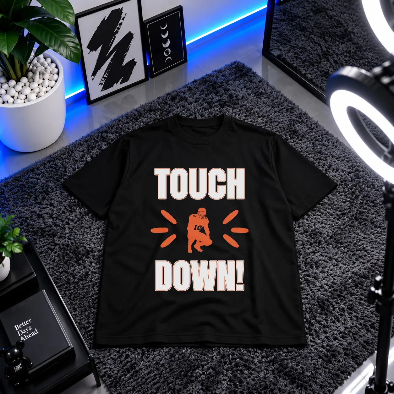 تیشرت فوتبال آمریکایی طرح Touch Down کد 16270