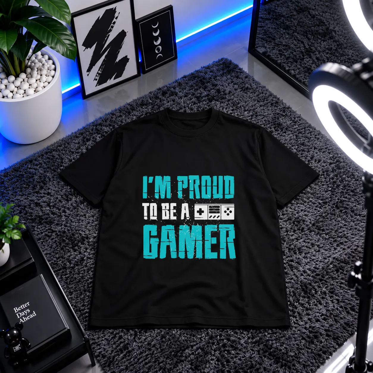 تیشرت گیمینگ طرح I'm Proud to Be a Gamer کد 16320