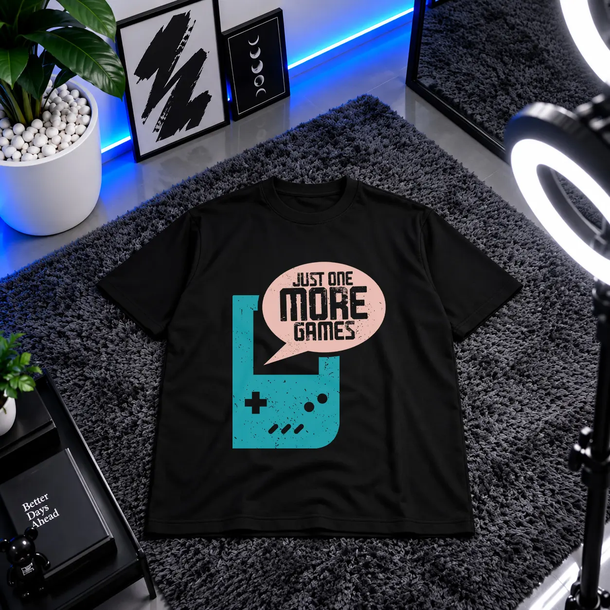 تیشرت گیمینگ طرح Just One More Games کد 16322