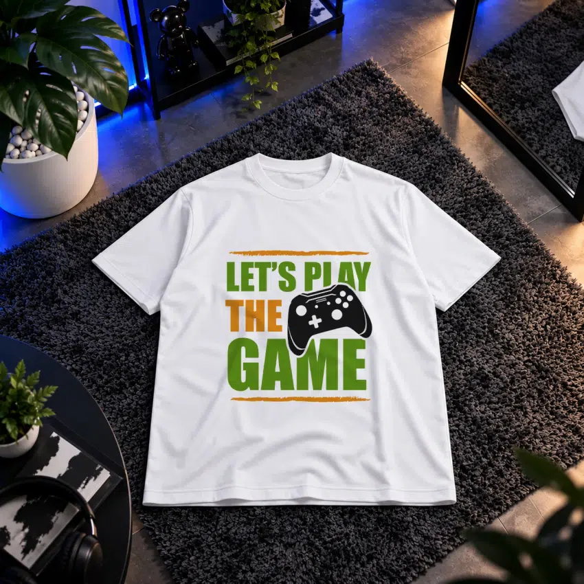 تیشرت طرح Let's Play the Game
