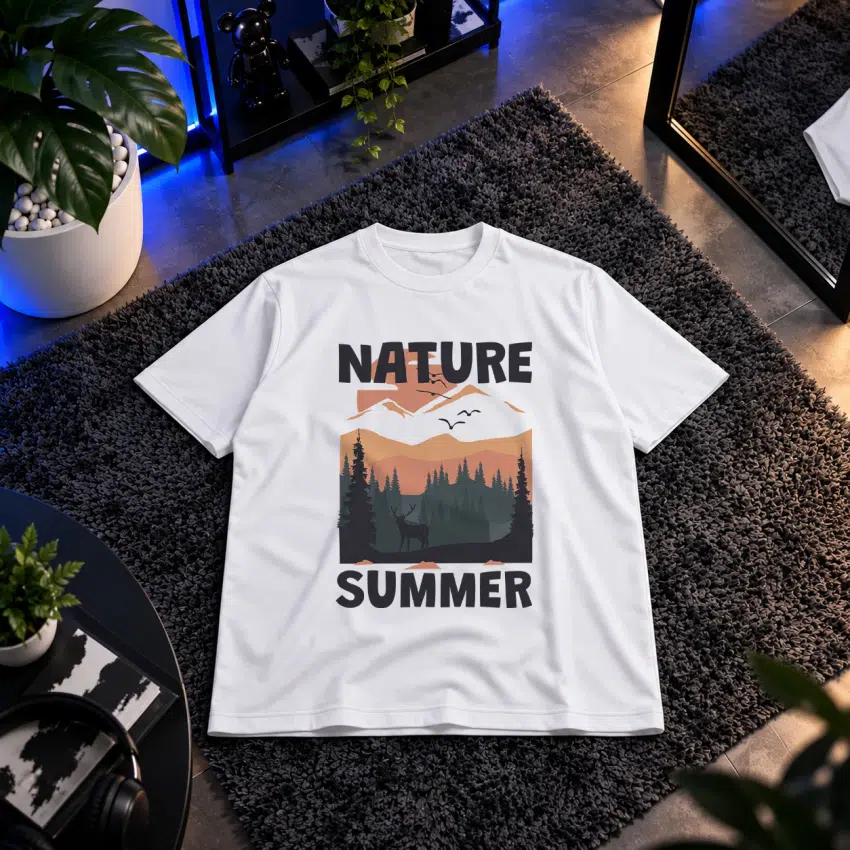 تیشرت طرح طبیعت Nature Summer
