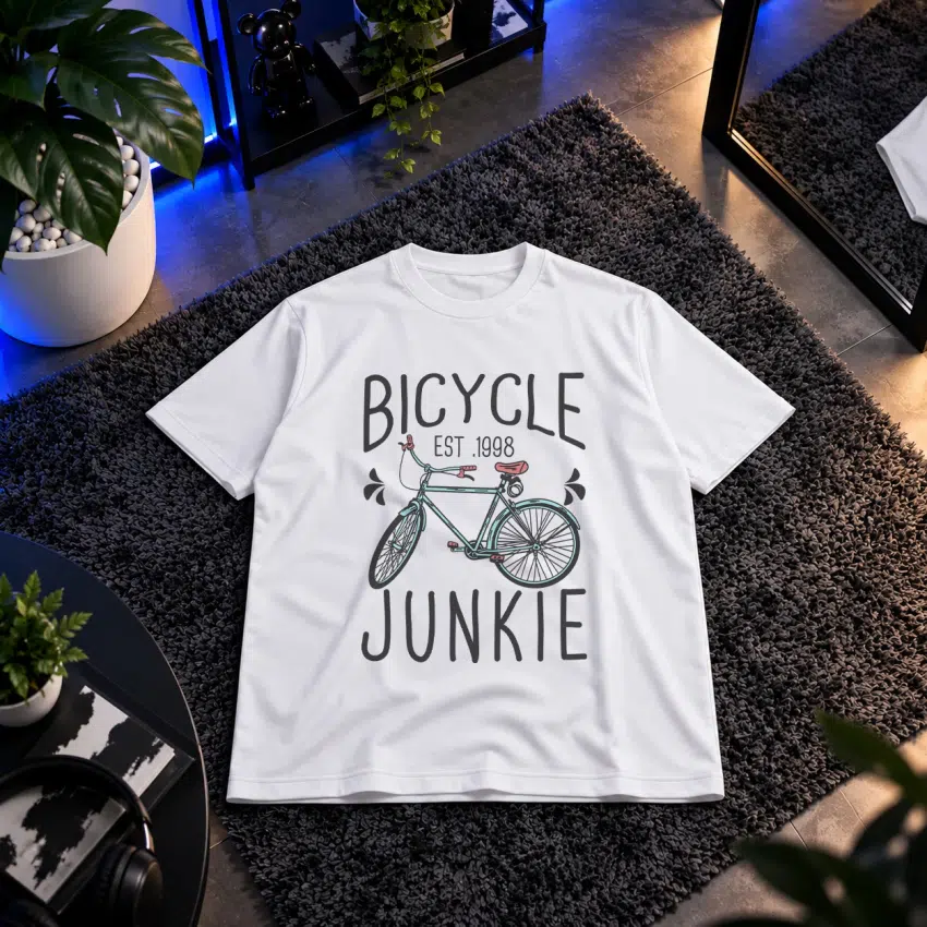 تیشرت طرح دوچرخه Bicycle Junkie