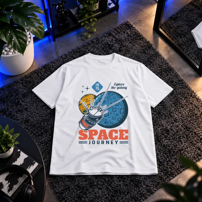 تیشرت طرح ماهواره Space Journey