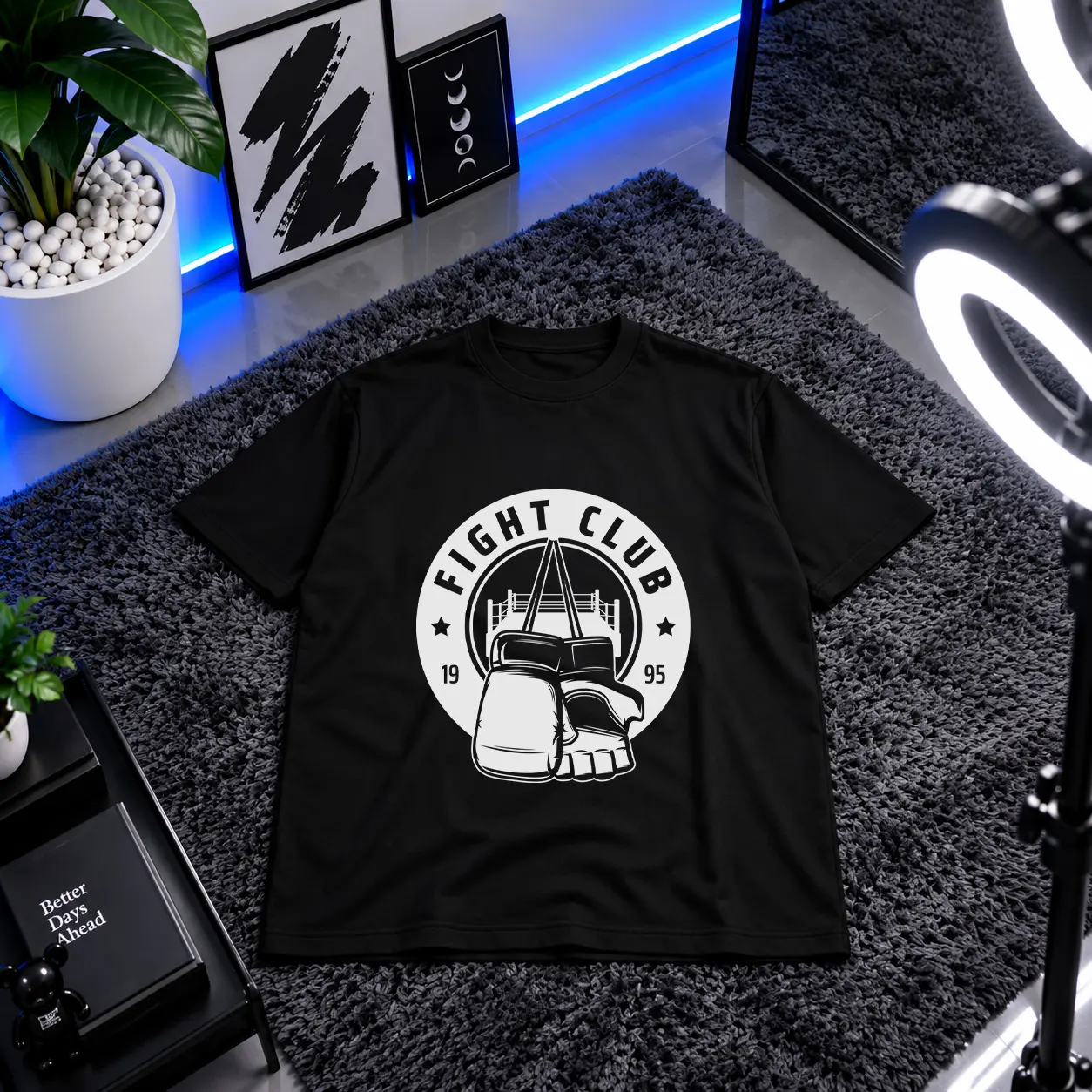 تیشرت طرح Fight Club (دستکش بوکس) کد 16595