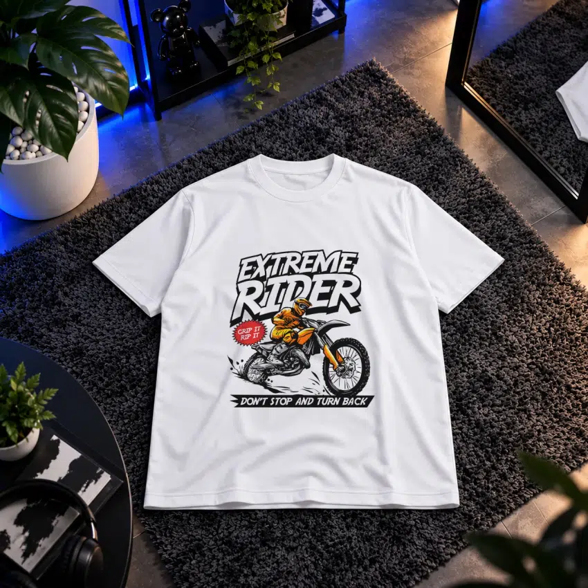 تیشرت موتورسیکلت طرح Extreme Rider کد 16719