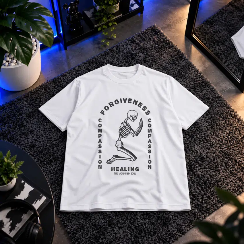 تیشرت بخشش و همدلی طرح اسکلت Forgiveness