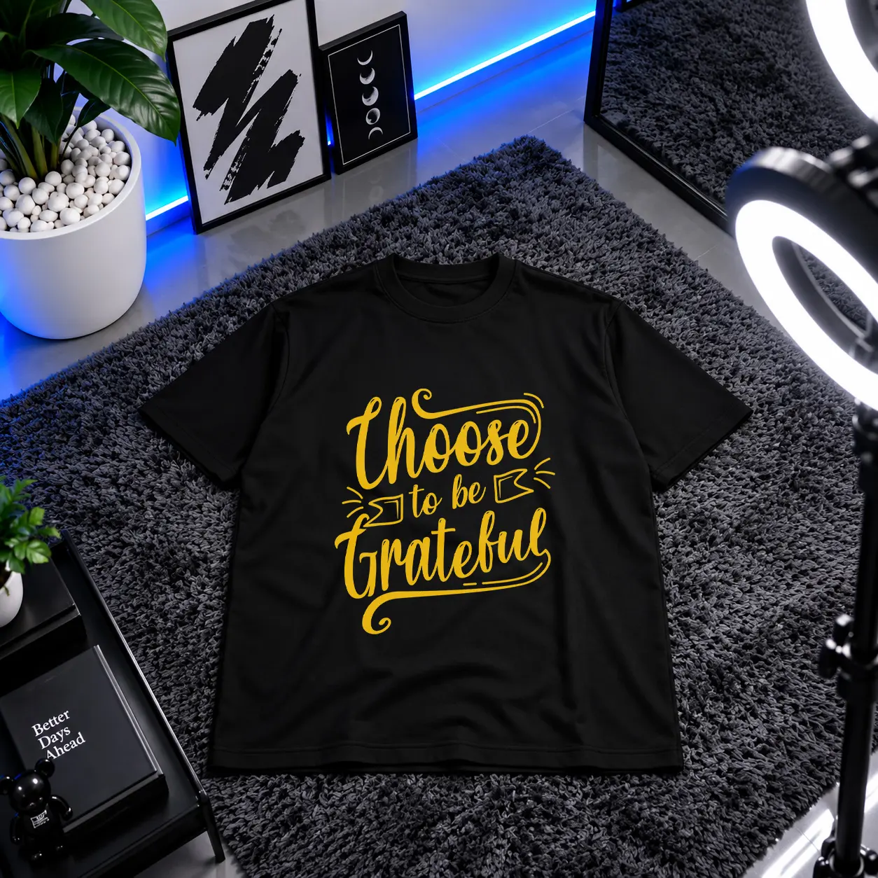تیشرت نوشته Choose to Be Grateful کد 17040