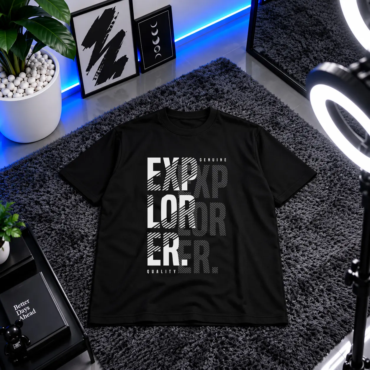 تیشرت نوشته Explorer طرح تایپوگرافی کد 17071
